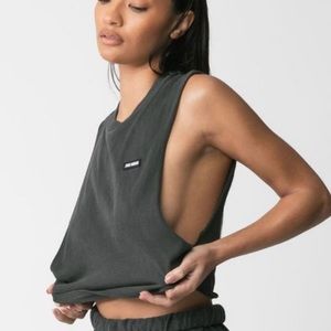 Joah Brown Cut Off Boyfriend tank